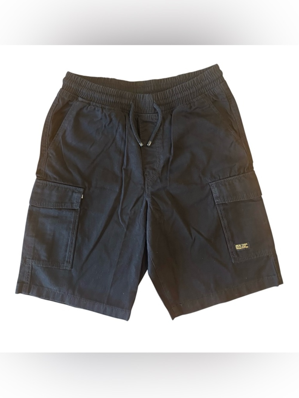 Boys H&M Black Cargo Shorts with Drawstring